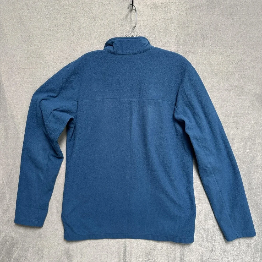 The North Face Fleece Pullover Mens Medium Blue 1/4 Zip Chest Pocket‎ Hiking